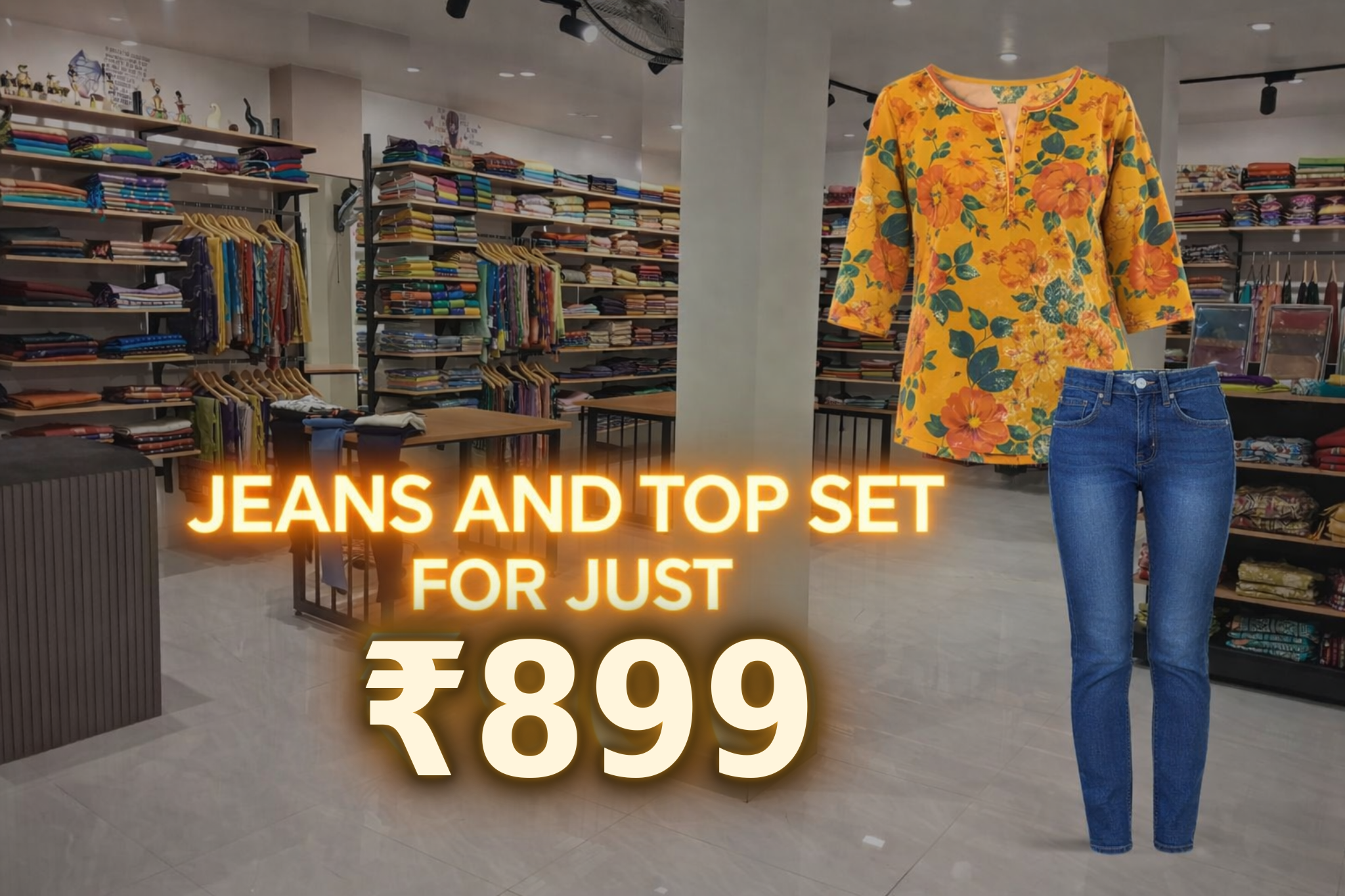 Jeans and top combo offer Nandyal